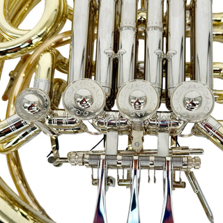 Ricco Kühn W 293 - F/Bb Double French Horn - Yellow Brass - Detachable Bell - Unlacquered Finish