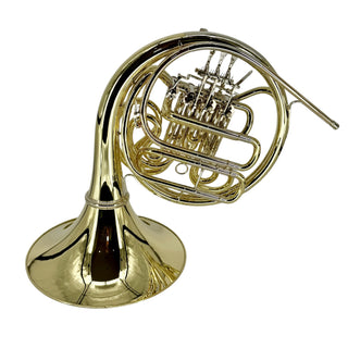 Ricco Kühn W 293 Innovation - F/Bb Double French Horn - Yellow Brass - Detachable Bell - Unlacquered Finish