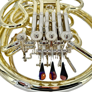 Ricco Kühn W 293 Innovation - F/Bb Double French Horn - Yellow Brass - Detachable Bell - Unlacquered Finish