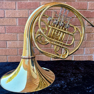 S.E. Shires Custom Series Model SHR200-U - F/Bb Double French Horn - Detachable Bell Unlacquered Finish