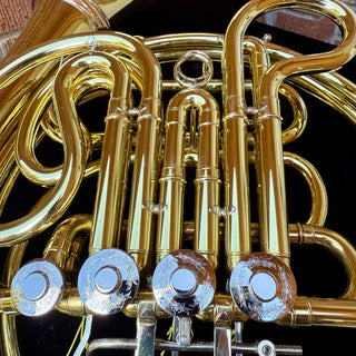 S.E. Shires Custom Series Model SHR200-U - F/Bb Double French Horn - Detachable Bell Unlacquered Finish