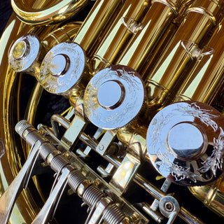 S.E. Shires Custom Series Model SHR200-U - F/Bb Double French Horn - Detachable Bell Unlacquered Finish