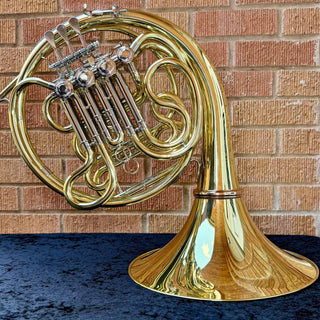 S.E. Shires Q21 - F/Bb Double French Horn - Yellow Brass - Detachable Bell - Unlacquered Finish