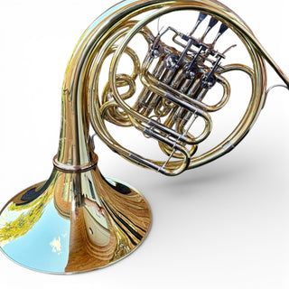 S.E. Shires Q21 - F/Bb Double French Horn - Yellow Brass - Detachable Bell - Unlacquered Finish