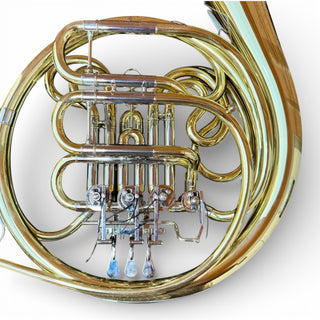S.E. Shires Q21 - F/Bb Double French Horn - Yellow Brass - Detachable Bell - Unlacquered Finish
