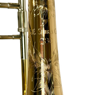 S.E. Shires Q30GR Q Series Tenor Trombone Gold Brass Bell Rotary Valve