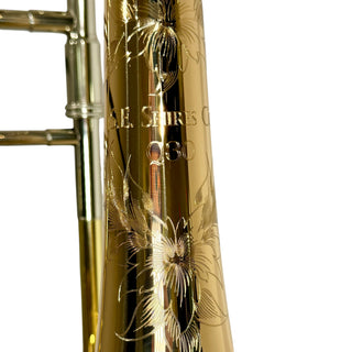 S.E. Shires Q30GR Q Series Tenor Trombone Gold Brass Bell Rotary Valve