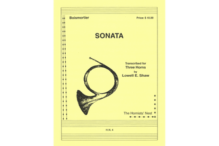 Sonata for Three Horns by Boismortier trans. Lowell E. Shaw