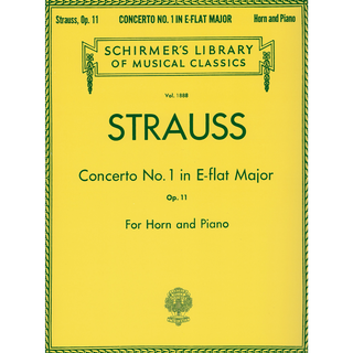 Concerto No. 1 in E Flat Major Op. 11 by Richard Strauss French Horn and Piano Reduction