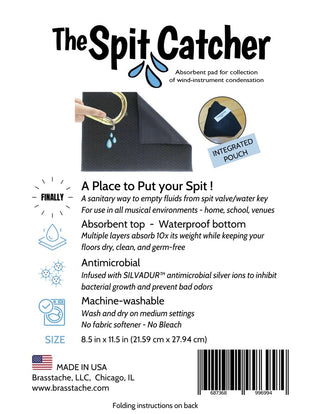 The Original Spit Catcher for all Brass Instrumentalists