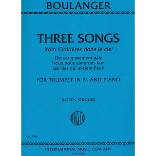 Three Songs from Clairières dans le ciel by Lili Boulanger
