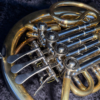 Ricco Kühn W 293 F/Bb Double Horn - Detachable Bell (ML 3), Unlacquered - Serial #: 1991246 (Pre-Owned)