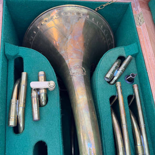 Webb-Halstead Natural Horn - Franz Stohr Style - 10 Crooks and Couplers - Yellow Brass  - Unlacquered Finish - Serial #: 596-98 (Pre-Owned)