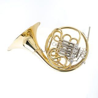 Yamaha YHR-671DU - F/Bb Double French Horn - Yellow Brass - Detachable Bell - Unlacquered Finish