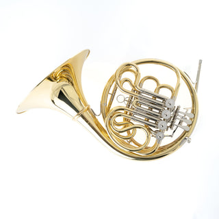 Yamaha YHR-671DU - F/Bb Double French Horn - Yellow Brass - Detachable Bell - Unlacquered Finish