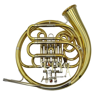 Yamaha YHR-671DU - F/Bb Double French Horn - Yellow Brass - Detachable Bell - Unlacquered Finish