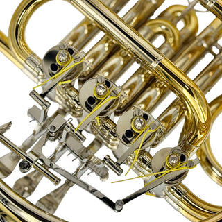 Yamaha YHR-671DU - F/Bb Double French Horn - Yellow Brass - Detachable Bell - Unlacquered Finish