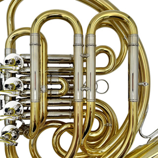 Yamaha YHR-671DU - F/Bb Double French Horn - Yellow Brass - Detachable Bell - Unlacquered Finish