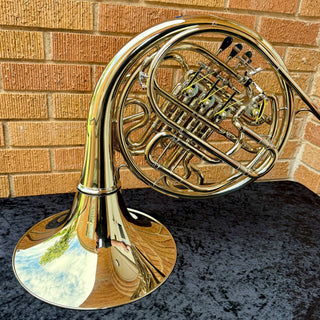 Yamaha YHR-872NDU - F/Bb Double French Horn - Nickel Silver - Detachable Bell - Unlacquered Finish (No Case Included)