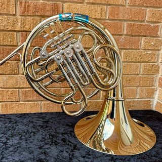 Yamaha YHR-872NDU - F/Bb Double French Horn - Nickel Silver - Detachable Bell - Unlacquered Finish (No Case Included)