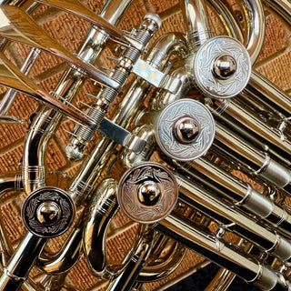Yamaha YHR-872NDU - F/Bb Double French Horn - Nickel Silver - Detachable Bell - Unlacquered Finish (No Case Included)