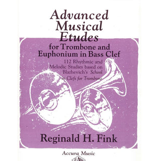 Advanced Musical Etudes for Trombone and Euphonium in Bass Clef by Reginald Fink - Houghton Horns