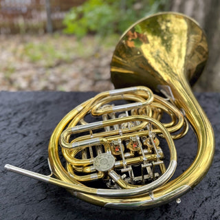 Alexander 103 - F/Bb Double French Horn - Yellow Brass - Fixed Bell - Lacquered Finish - Serial #: AD54 (Pre-Owned)