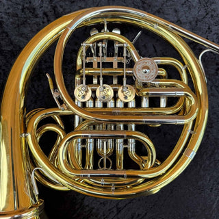 Alexander 103 - F/Bb Double French Horn - Hand Hammered Bell with Garland - Detachable Bell - Unlacquered Finish - Serial : 31287 (Pre - Owned) - Houghton Horns