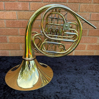 Alexander 103 - F/Bb Double French Horn - Hand Hammered Bell with Garland - Detachable Bell - Unlacquered Finish - Serial : 31287 (Pre - Owned) - Houghton Horns