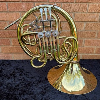 Alexander 103 - F/Bb Double French Horn - Hand Hammered Bell with Garland - Detachable Bell - Unlacquered Finish - Serial : 31287 (Pre - Owned) - Houghton Horns