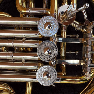 Alexander 103 - F/Bb Double French Horn - Hand Hammered Bell with Garland - Detachable Bell - Unlacquered Finish - Serial : 31287 (Pre - Owned) - Houghton Horns