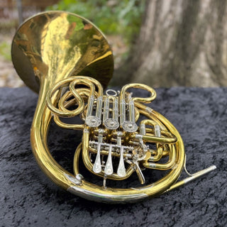 Alexander 103 - F/Bb Double French Horn - Yellow Brass - Fixed Bell - Lacquered Finish - Serial : AD54 (Pre - Owned) - Houghton Horns
