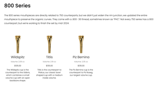 Alpine Titlis (.800 Series) - French Horn Two - Piece Mouthpiece Underpart - Houghton Horns