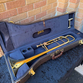 Bach Stradivarius Model 42BO Tenor Trombone with Rotary F Attachment - Serial : 65533 - 203895 (Pre - Owned) - Houghton Horns