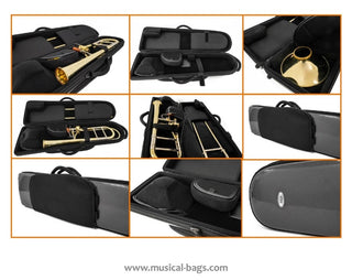 BAGS of Spain - Detachable Bell Tenor Trombone Flight Case (Special Order) - Houghton Horns