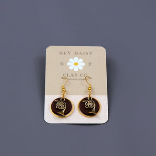 Hey Daisy Clay Co. - French Horn Earrings