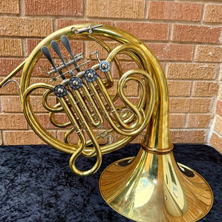 Cantesanu - F/Bb Double French Horn - Yellow Brass - Detachable Bell - Unlacquered Finish - Houghton Horns