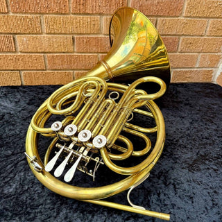 Cantesanu - F/Bb Double French Horn - Yellow Brass - Detachable Bell - Unlacquered Finish - Houghton Horns