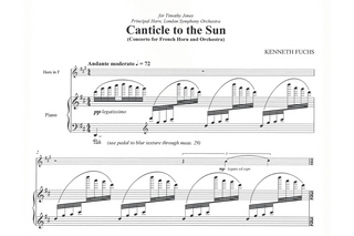 Canticle to the Sun Horn Reduction by Kenneth Fuchs - Houghton Horns