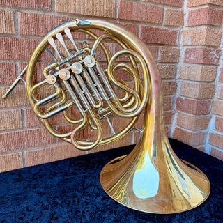 C.G. Conn 6D - F/Bb Double French Horn - Fixed Bell - Unlacquered Finish - Serial : 37198170 (Pre - Owned) - Houghton Horns