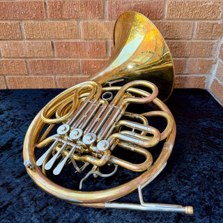 C.G. Conn 6D - F/Bb Double French Horn - Fixed Bell - Unlacquered Finish - Serial : 37198170 (Pre - Owned) - Houghton Horns