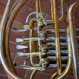 C.G. Conn 6D - F/Bb Double French Horn - Fixed Bell - Unlacquered Finish - Serial : 37198170 (Pre - Owned) - Houghton Horns