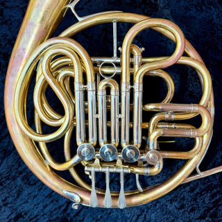 C.G. Conn 6D - F/Bb Double French Horn - Fixed Bell - Unlacquered Finish - Serial : 37198170 (Pre - Owned) - Houghton Horns