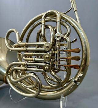 C.G. Conn 8DSUL - F/Bb Double French Horn - Nickel Silver - Detachable Bell - Unlacquered Finish - Houghton Horns