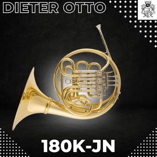 Dieter Otto 180K - JN - F/Bb Double French Horn - Detachable Bell Unlacquered Finish - Houghton Horns