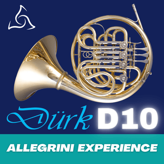 Dürk D10 Allegrini Experience - F/Bb Double French Horn - Detachable Bell - Unlacquered Finish - Houghton Horns