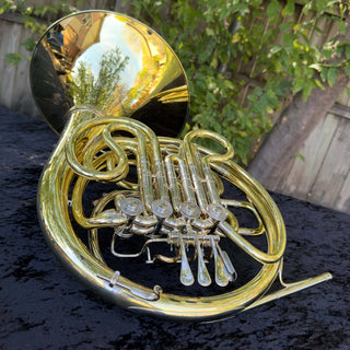 Engelbert Schmid "Golden Cut" - F/Bb Double French Horn - Yellow Brass - Detachable Bell - Unlacquered Finish - Houghton Horns