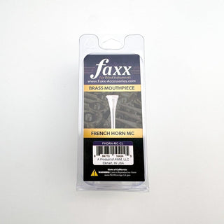 Faxx MC - French Horn One - Piece Mouthpiece - Silver - Plated - Houghton Horns