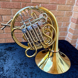 Finke Brendan - F/Bb/High F Triple French Horn - Yellow Brass - Detachable Bell - Lacquered Finish - Serial : 3903 (Pre - Owned) - Houghton Horns