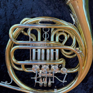 Finke Legacy Model 65 - F/Bb Double French Horn - Yellow Brass - Detachable Bell - Unlacquered Finish - Houghton Horns